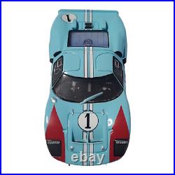 Vintage HO TOMY AFX Mega G #1 Ken Miles Ford GT40 Clear Race Track Slot Car