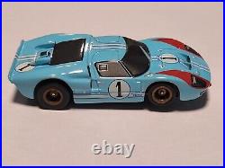 Vintage HO TOMY AFX Turbo #1 Ken Miles Ford GT40 MK ll Race Track Slot Car