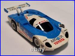 Vintage HO TOMY AFX Turbo #36 Minolta Toyota Race Track Slot Car Very Nice
