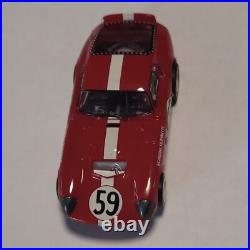Vintage HO TOMY AFX Turbo #59 Shelby Cobra Daytona Race Track Slot Car