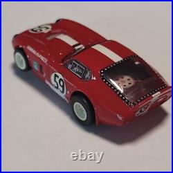 Vintage HO TOMY AFX Turbo #59 Shelby Cobra Daytona Race Track Slot Car