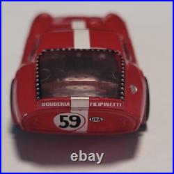 Vintage HO TOMY AFX Turbo #59 Shelby Cobra Daytona Race Track Slot Car