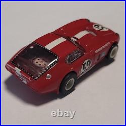 Vintage HO TOMY AFX Turbo #59 Shelby Cobra Daytona Race Track Slot Car
