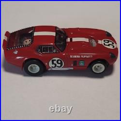 Vintage HO TOMY AFX Turbo #59 Shelby Cobra Daytona Race Track Slot Car