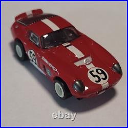 Vintage HO TOMY AFX Turbo #59 Shelby Cobra Daytona Race Track Slot Car