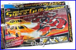 Vintage Life-Like HO Slot Car Super-Glow Speedway Set 9633 40ft Track No Cars