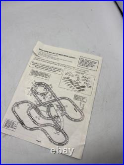 Vintage Life-Like HO Slot Car Super-Glow Speedway Set 9633 40ft Track No Cars