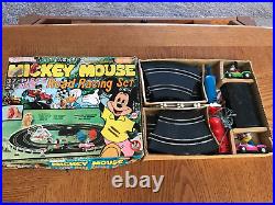 Vintage MICKEY MOUSE DONALD DUCK SLOT CAR RACE TRACK SET. NEW OLD STOCK