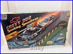 Vintage MR-1 Racing Chevy 300 Sparkling Speedway Toy Game Complete Track With Box