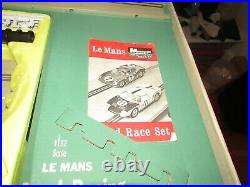 Vintage Monogram Le Mans Slot Track Set Ferrari 330 Ford GT40