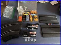 Vintage Racing Team Remote Control Slot Car Set. 8 Slot Cars, Tracks, With Extra