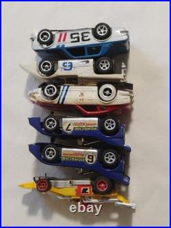 Vintage Rare Aurora AFX, G-Plus, Tycopro Slot Cars Lot With Track & Accessories