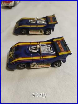 Vintage Rare Aurora AFX, G-Plus, Tycopro Slot Cars Lot With Track & Accessories