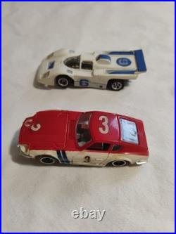 Vintage Rare Aurora AFX, G-Plus, Tycopro Slot Cars Lot With Track & Accessories