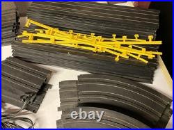 Vintage SLOT CAR LOT AFX 52 Track Pieces Cars Chassis Aurora Tyco HO 1970s