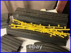 Vintage SLOT CAR LOT AFX 52 Track Pieces Cars Chassis Aurora Tyco HO 1970s