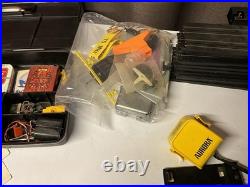 Vintage SLOT CAR LOT AFX 52 Track Pieces Cars Chassis Aurora Tyco HO 1970s