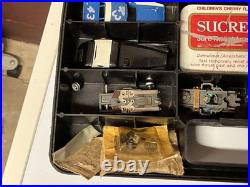 Vintage SLOT CAR LOT AFX 52 Track Pieces Cars Chassis Aurora Tyco HO 1970s