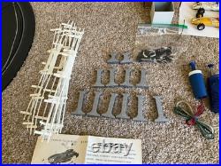 Vintage Strombecker Slot Car Indianapolis Road Racing With 8 Cars, Track, &Extras