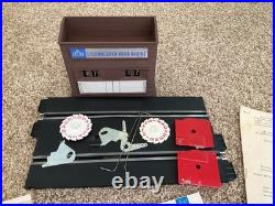 Vintage Strombecker Slot Car Indianapolis Road Racing With 8 Cars, Track, &Extras