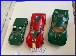 Vintage Strombecker Slot Car Indianapolis Road Racing With 8 Cars, Track, &Extras