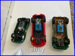 Vintage Strombecker Slot Car Indianapolis Road Racing With 8 Cars, Track, &Extras