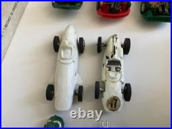 Vintage Strombecker Slot Car Indianapolis Road Racing With 8 Cars, Track, &Extras