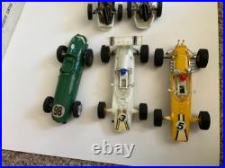Vintage Strombecker Slot Car Indianapolis Road Racing With 8 Cars, Track, &Extras