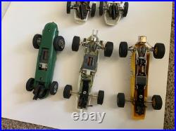 Vintage Strombecker Slot Car Indianapolis Road Racing With 8 Cars, Track, &Extras