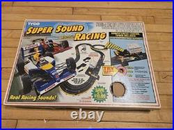 Vintage TYCO 1992 Super Sound Racing Slot Cars Race Track Set Nice Box
