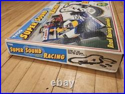 Vintage TYCO 1992 Super Sound Racing Slot Cars Race Track Set Nice Box