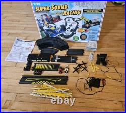 Vintage TYCO 1992 Super Sound Racing Slot Cars Race Track Set Nice Box
