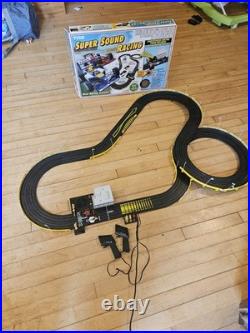 Vintage TYCO 1992 Super Sound Racing Slot Cars Race Track Set Nice Box