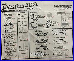 Vintage TYCO 4-Lane Racing Magnum 440-X2 Set # 6693 Slot Car Track Near Complete
