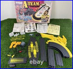 Vintage TYCO A-Team Slot Car Action Race Track 1983 Mr T Cars Great Condition