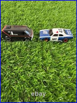 Vintage TYCO A-Team Slot Car Action Race Track 1983 Mr T Cars Great Condition