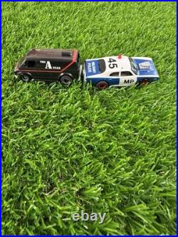 Vintage TYCO A-Team Slot Car Action Race Track 1983 Mr T Cars Great Condition