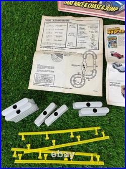 Vintage TYCO A-Team Slot Car Action Race Track 1983 Mr T Cars Great Condition