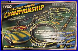 Vintage TYCO Magnum 440-X2 Championship Nite Glow Slot Race Car Track No Cars