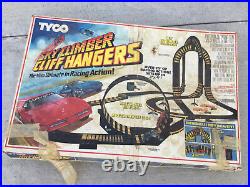 Vintage TYCO Sky Climber Cliff Hanger Slot Car Track, With Box