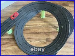 Vintage TYCO Super Duper Double Looper With Night Glow Slot Car Track (2) Cars