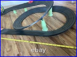 Vintage TYCO Super Duper Double Looper With Night Glow Slot Car Track (2) Cars