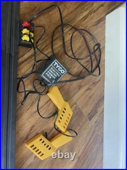 Vintage TYCO Super Duper Double Looper With Night Glow Slot Car Track (2) Cars