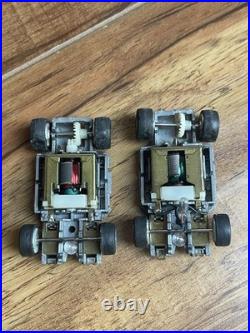 Vintage TYCO Super Duper Double Looper With Night Glow Slot Car Track (2) Cars