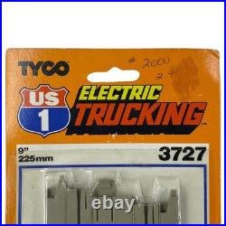 Vintage TYCO US 1 Road & Rail 9 Straight Slot Car Track #3727 Ho Scale NEW