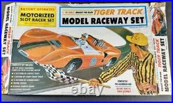 Vintage Tiger Track Model Raceway Set 1/32 Slot Car SEALED 1960s