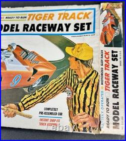 Vintage Tiger Track Model Raceway Set 1/32 Slot Car SEALED 1960s
