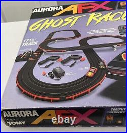 Vintage Tomy Aurora AFX Ghost Racer Slot Car Set 1987 Corvette Complete Tested