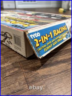 Vintage Tyco 2-in-1 Racing Slot Car Race Track Set NEW Bonus Drag Strip 4 Cars