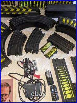 Vintage Tyco Cliffhangers Night Glow HO Car Slot Set With Cars + Extras + Parts